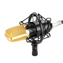 Load image into Gallery viewer, FIFINE F-700 Professional Condenser Sound Recording Microphone with Shock Mount for Studio Radio Broadcasting 3.5mm Earphone Port Cable Length 2.5m Black