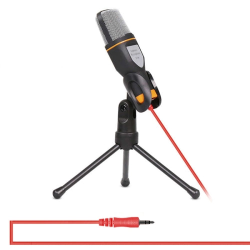 Yanmai SF666 Professional Condenser Sound Recording Microphone with Tripod Holder Cable Length 1.3m Black