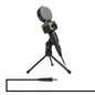 Yanmai SF-930 Professional Condenser Sound Recording Microphone with Tripod Holder Cable Length 2.0m Black