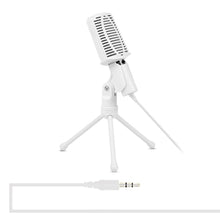 Load image into Gallery viewer, Yanmai SF-940 Professional Condenser Sound Recording Microphone with Tripod Holder Cable Length 2.0m White