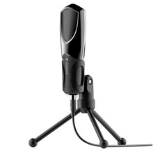 Load image into Gallery viewer, Yanmai Q3 USB 2.0 Game Studio Sound Recording Condenser Microphone with Holder Black