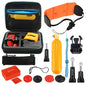 PULUZ 14 in 1 Surfing Accessories Combo Kit with EVA Case Bobber Hand Grip  Floaty Sponge  Quick Release Buckle  Surf Board Mount  Floating Wrist Strap  Safety Tethers Strap  Storage Bag  for GoPro HERO4 Session 4 3  3 2 1