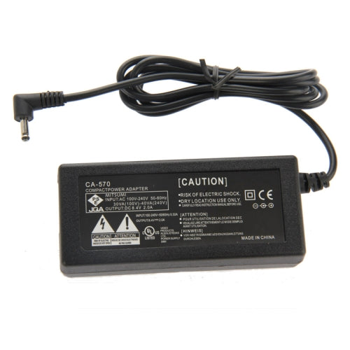CA-570 Camera AC Power Adapter for Canon FS300 / HF10 / ZR100 / HG30 / HR10 / HV10(Black)   Lead Time: 1~3 Days.