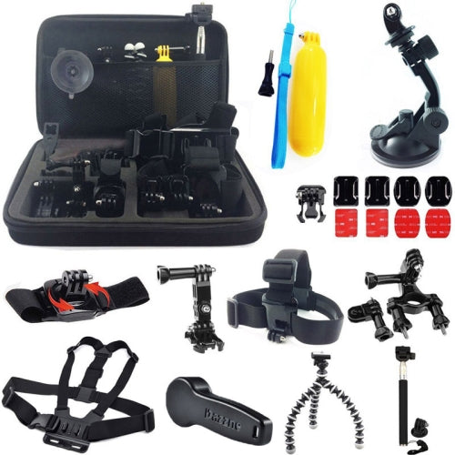 24-in-1 Accessories Kit with Carrying Case for GoPro Hero4 / 3+ / 3 / 2 / 1   Lead Time: 1~3 Days.