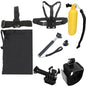 8 in 1 Chest Belt + Wrist Belt + Head Strap + Floating Bobber Monopod + Carry Bag + Handheld Monopod Mount Set for GoPro HERO4 /3+ /3 /2 /1 / SJ4000