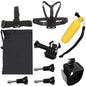 9 in 1 Chest Belt + Wrist Belt + Head Strap + Floating Bobber Monopod + Carry Bag + Screws Set for GoPro HERO4 /3+ /3 /2 /1 / SJ4000   Lead Time: 1~3 Days.