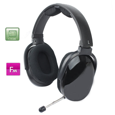 2.4G Wireless Headphone with Mic, Support TF Card, FM radio