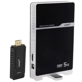 Wireless HDMI 5G HD AV Transmitter & Receiver Kit(Black)
