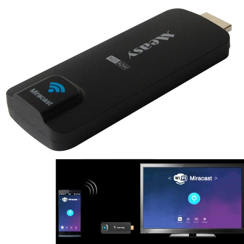 Measy A2W Miracast Ezcast Dongle Streaming Dongle with HDMI  Wi-Fi  Airplay DLNA Black