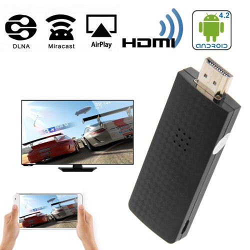 HDMI Adapter / Miracast Dongle with EZCast / EZMirror / DLNA / Airplay / Real time Display Function, Built-in Wifi Reviver, Suitable for Galaxy Note III / N7100 / i9500 / i9300 and Android 4.0 Above Operation System(Black)