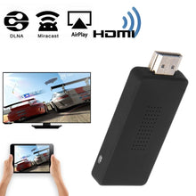 Load image into Gallery viewer, Hi766 Wireless WIFI Display Dongle Adapter EZCast / DLNA / EZMirror / EZAir, Requires iOS 6.0 or later, Android 4.0 or later, Windows 7 Operation System(Black)