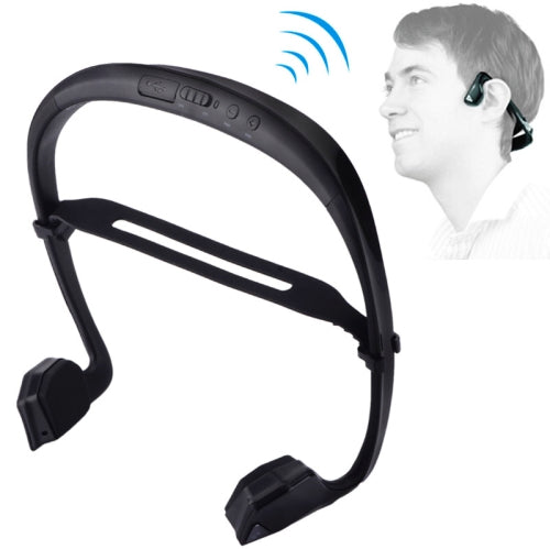 DIGICare Ear Hook Bone Conduction Bluetooth 3.0 Sports Headphone Headset with Mic Support NFC  HiFi Sound  Calling Function Black