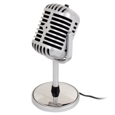 Plastic Classic Style 3.5mm Standing Microphone   Lead Time: 1~3 Days.