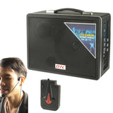 QS-X1 Multimedia Active Speaker System with Wireless Microphone, Support SD / MMC Card / USB Flash Disk, Support 2CH Wired Microphone