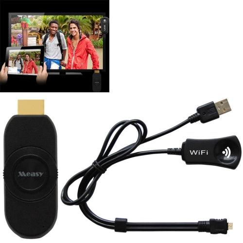 Measy A3W Miracast Wifi Display HDMI EZCast Multi-media TV Dongle for Smartphone  Tablet PC  Laptop Black