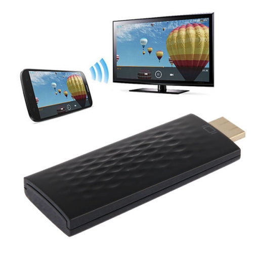 Wireless HDMI Miracast DLNA Display Dongle, CPU: ARM Cortex A9 Single Core 1.2GHz, Support WIFI + HDMI(Black)   Lead Time: 2~5 Days.