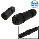 IP68 Shielded 3 Pin M14 Waterproof Connector, Cable Diameter: 2.5-7.5mm