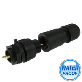 IP68 Shielded 2 Pin M14 Waterproof Connector, Cable Diameter: 2.5-7.5mm   Lead Time: 1~3 Days.
