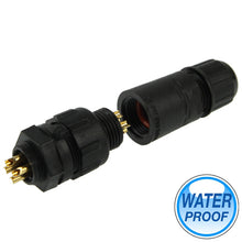 Load image into Gallery viewer, IP68 Shielded 4 Pin M14 Waterproof Connector, Cable Diameter: 2.5-7.5mm